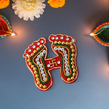 Festive Pad  Laxmi Foot Stickers