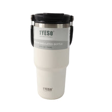 High Quality Stainless Steel Vacuum Glass Insulated Glass Coffee Cups Double Walled Travel Mug, Car Coffee Mug (With Lid & Handle / 1 Pc)