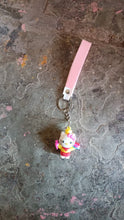 Cute Cartoon Silicone 3D Key Chain with Metal Hook & Strap (Pack of 1)