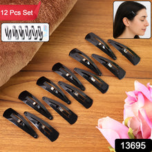 Metal Tik Tak Hair Clips (12 Pcs Set), Hair accessories